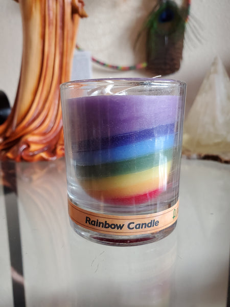 Rainbow Votive Jar