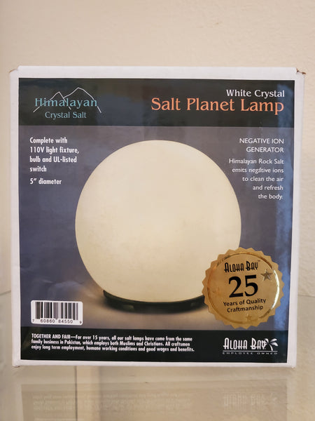 White Sphere Himalayan Salt Lamp