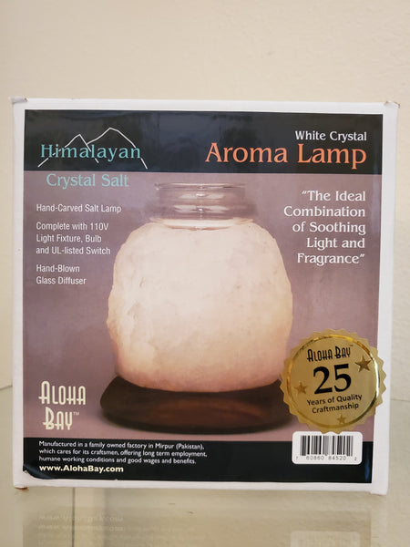 White Aroma Himalayan Salt Lamp