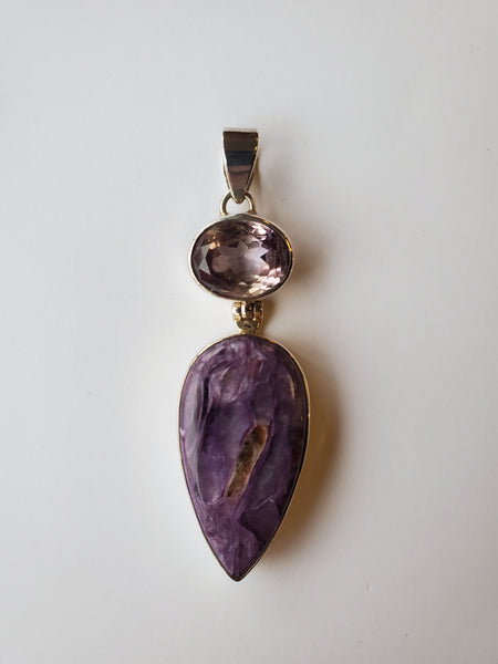 Amethyst and Charoite